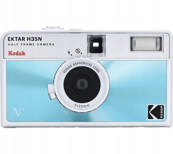 Analog camera Kodak EKTAR H35N for film 35mm Glazed Blue