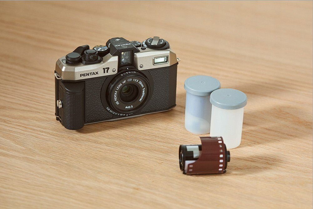 Analog camera PENTAX 17 Black and silver Brand Pentax
