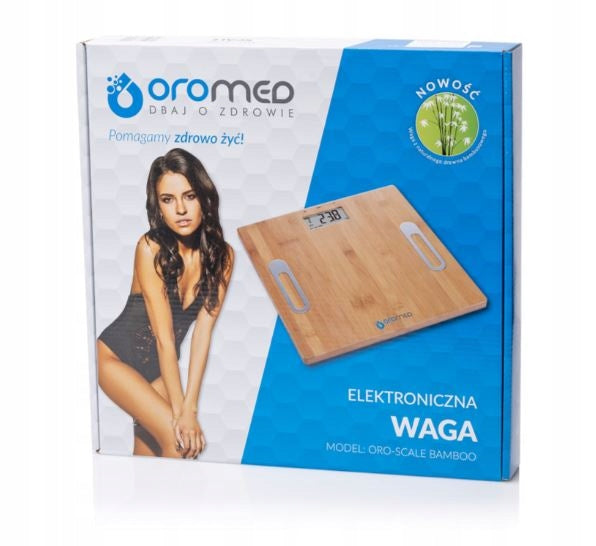 Analytical Bathroom Scale OROMED Oro Scale Bamboo Wood EAN (GTIN) 5907763679151