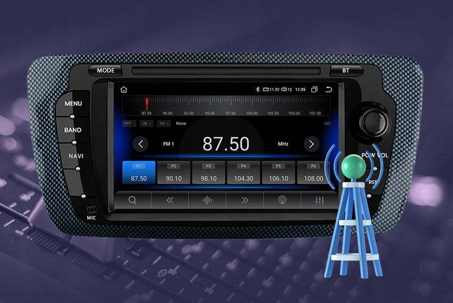 Android 13 Car Radio For Seat Ibiza 6j 2009-2013 2GB 64GB Carplay Brand Eunavi