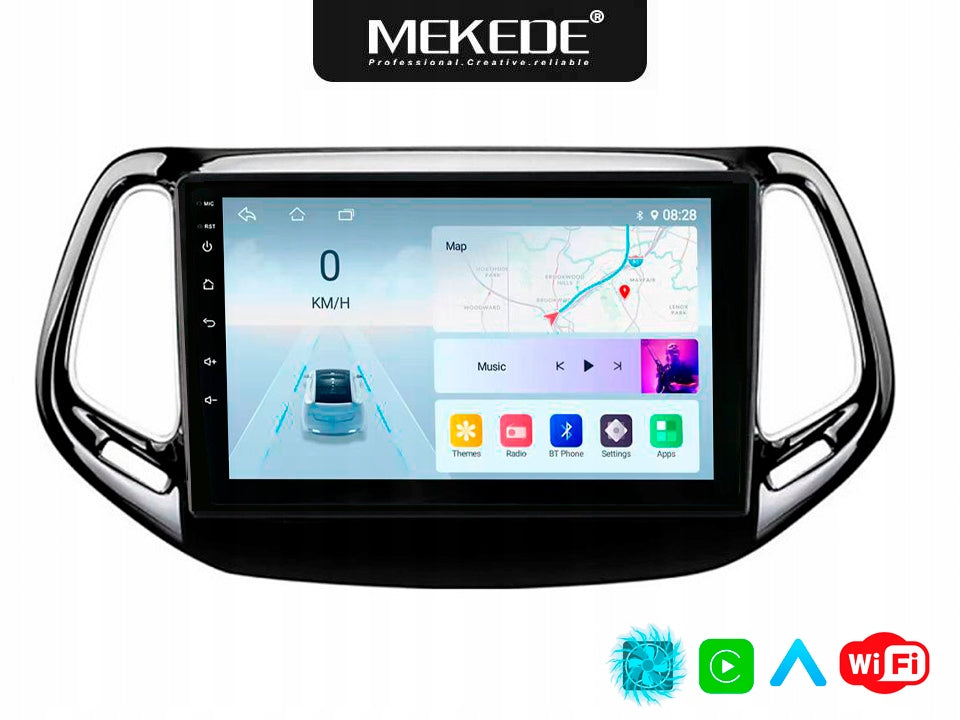 Android Car Radio for Jeep Compass 2017+ | 2GB RAM / 64GB Storage | CarPlay, Bluetooth, GPS