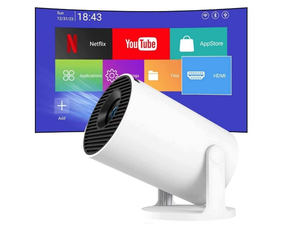 Android Projector 4K WIFI Portable Smart Tv Full HD Rotary Packaging status original