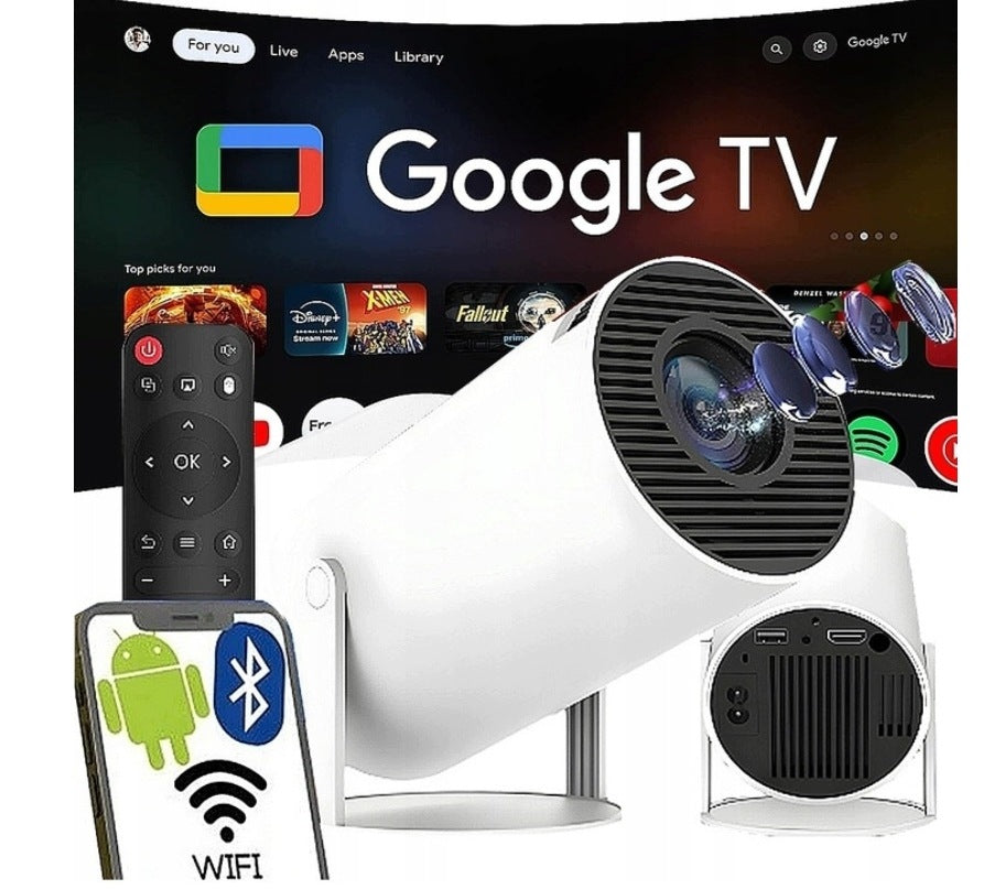 Android Projector 4K WIFI Portable Smart Tv Full HD Rotary