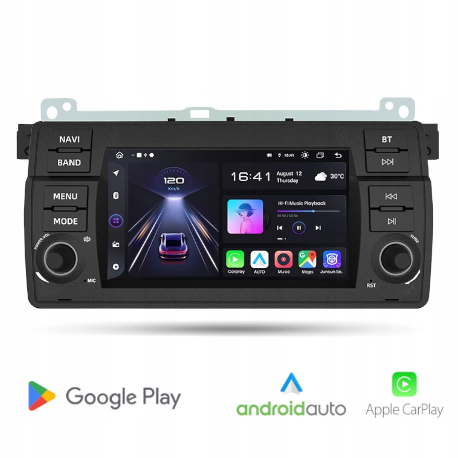 Android Radio for BMW E46 / Android Auto Carplay Wi-Fi Bluetooth