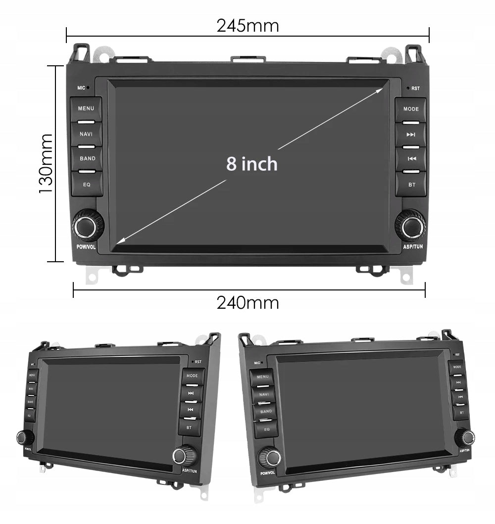 Android Radio for Mercedes W639 Vito Viano 6/128GB DSP CarPlay LTE 2003-2011 Packaging status original