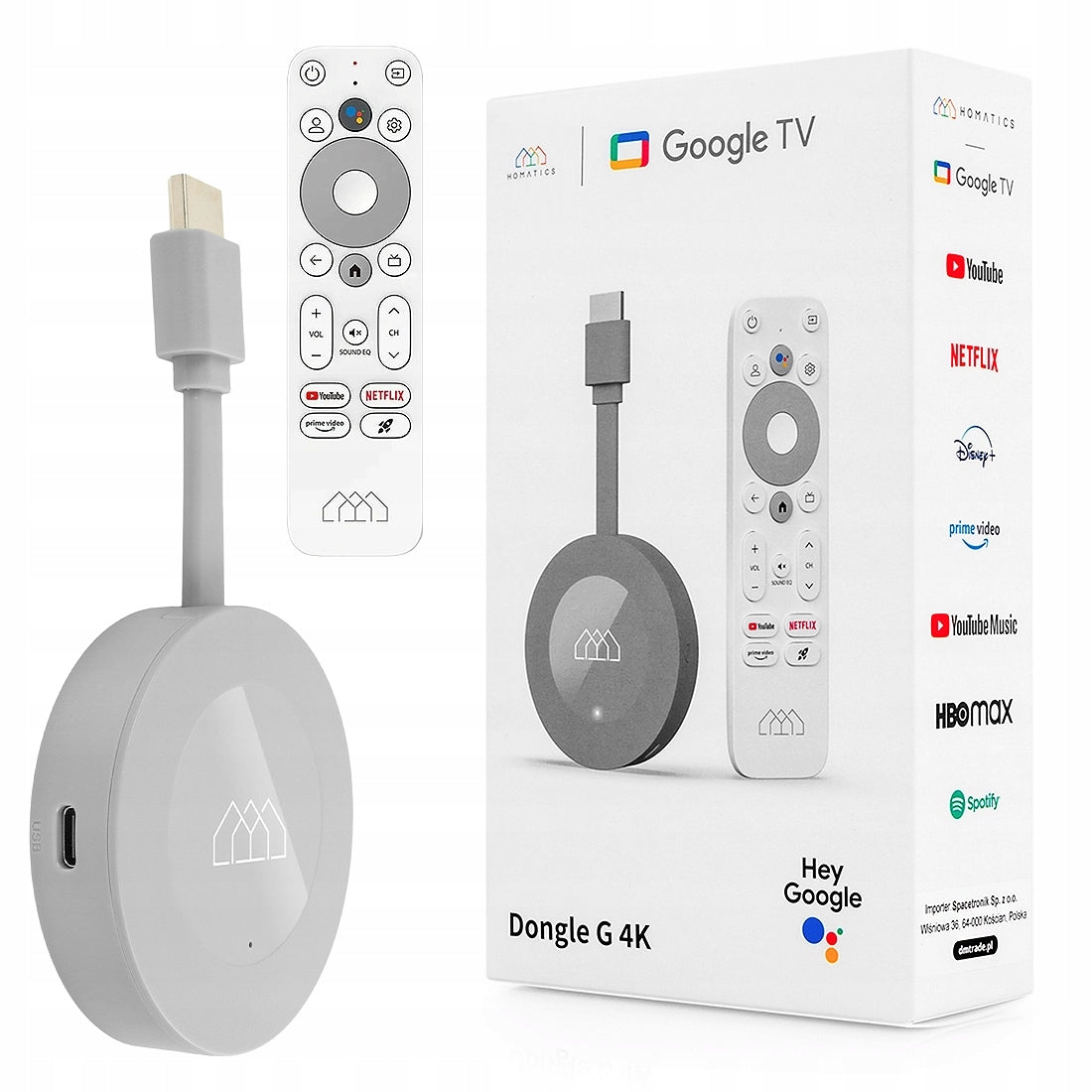 Android SMART TV Homatics Dongle G 4K Android 11 Bluetooth 5 WiFi