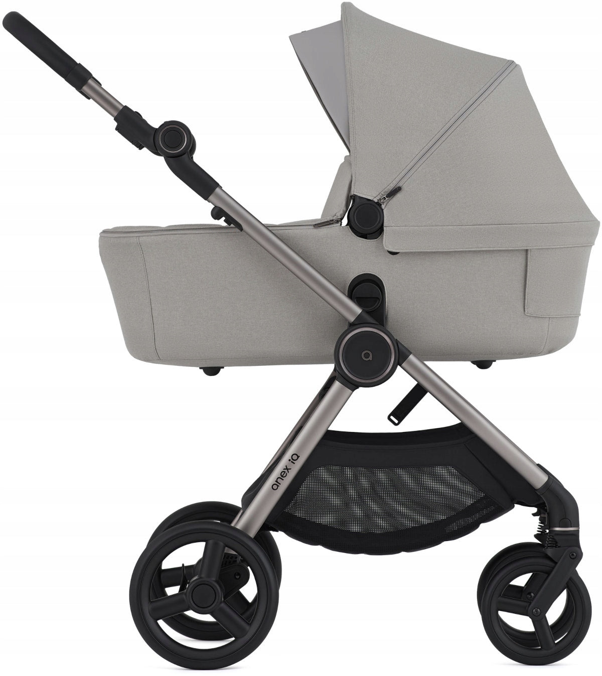 Anex IQ Innovative Stroller Multifunctional Stroller Set 2in1 Gondola Silve