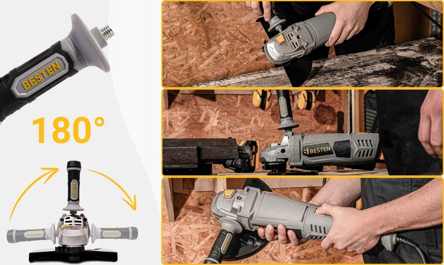 Angle Grinder 230mm DIAX Angle Grinder 2400W Free Start Strong Handle BESTEN Manufacturer code BE0002895