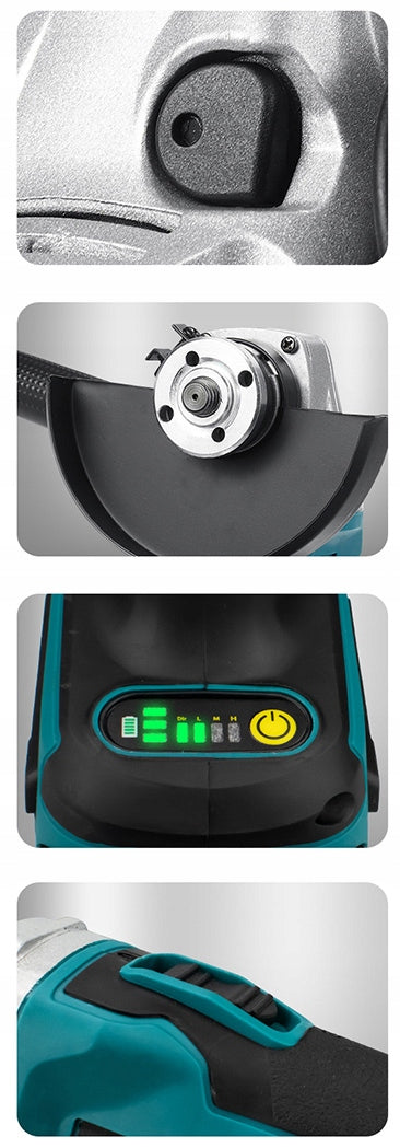 Angle Grinder Cordless 125mm, Brushless, For Cutting Polishing, 2xAKU Series god-3629