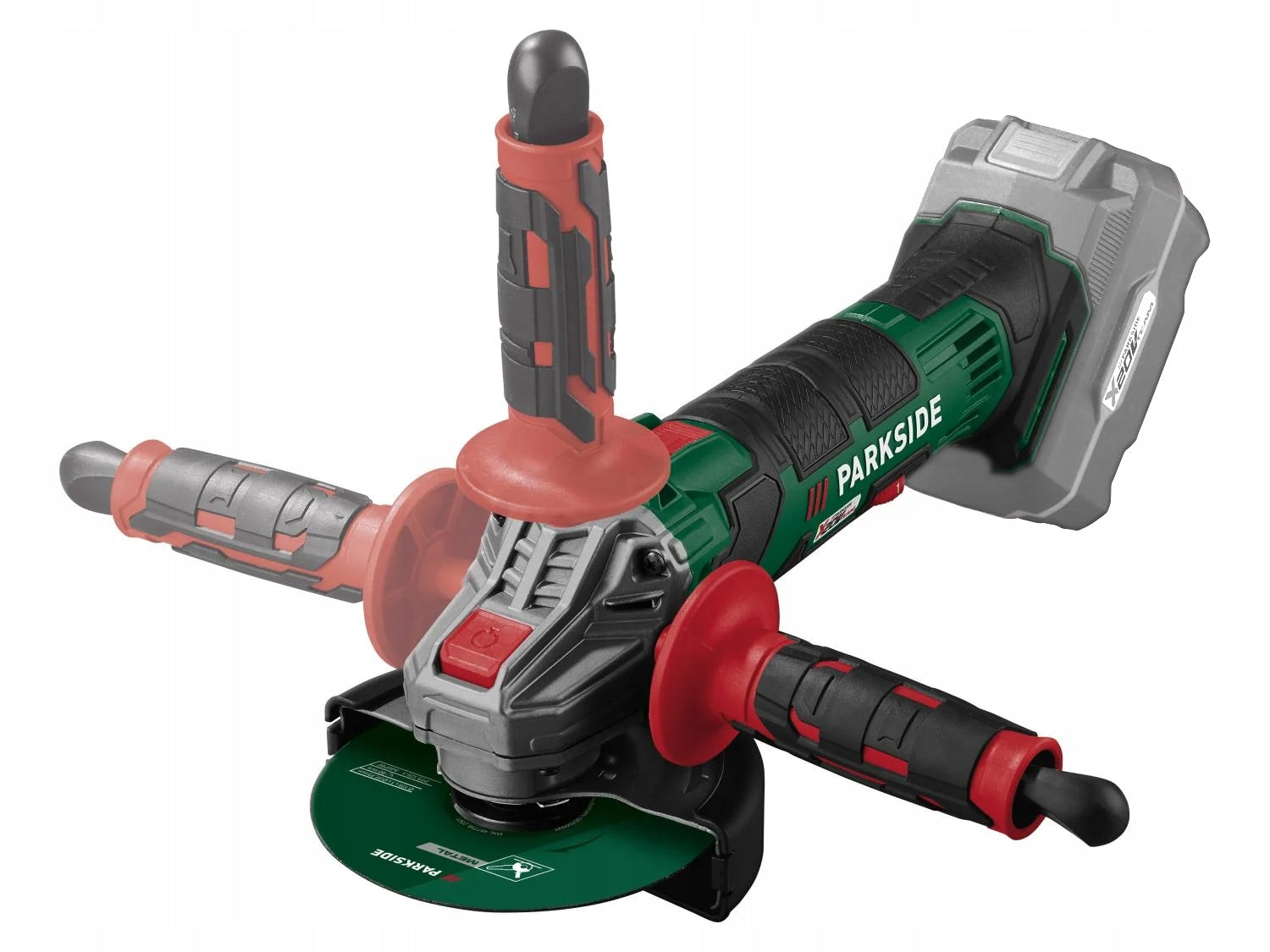 Angle grinder PARKSIDE PWSA 20-Li 20V Ø125mm Solo + SHIELD + SUITCASE Brand Parkside