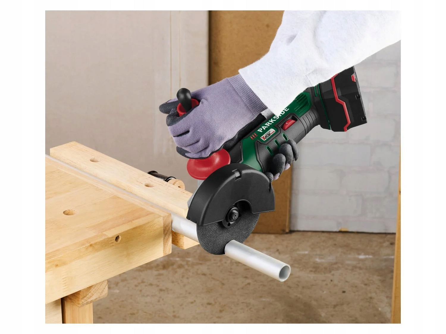 Angle grinder PARKSIDE PWSA 20-Li 20V Ø125mm Solo + SHIELD + SUITCASE Disc diameter 125 mm