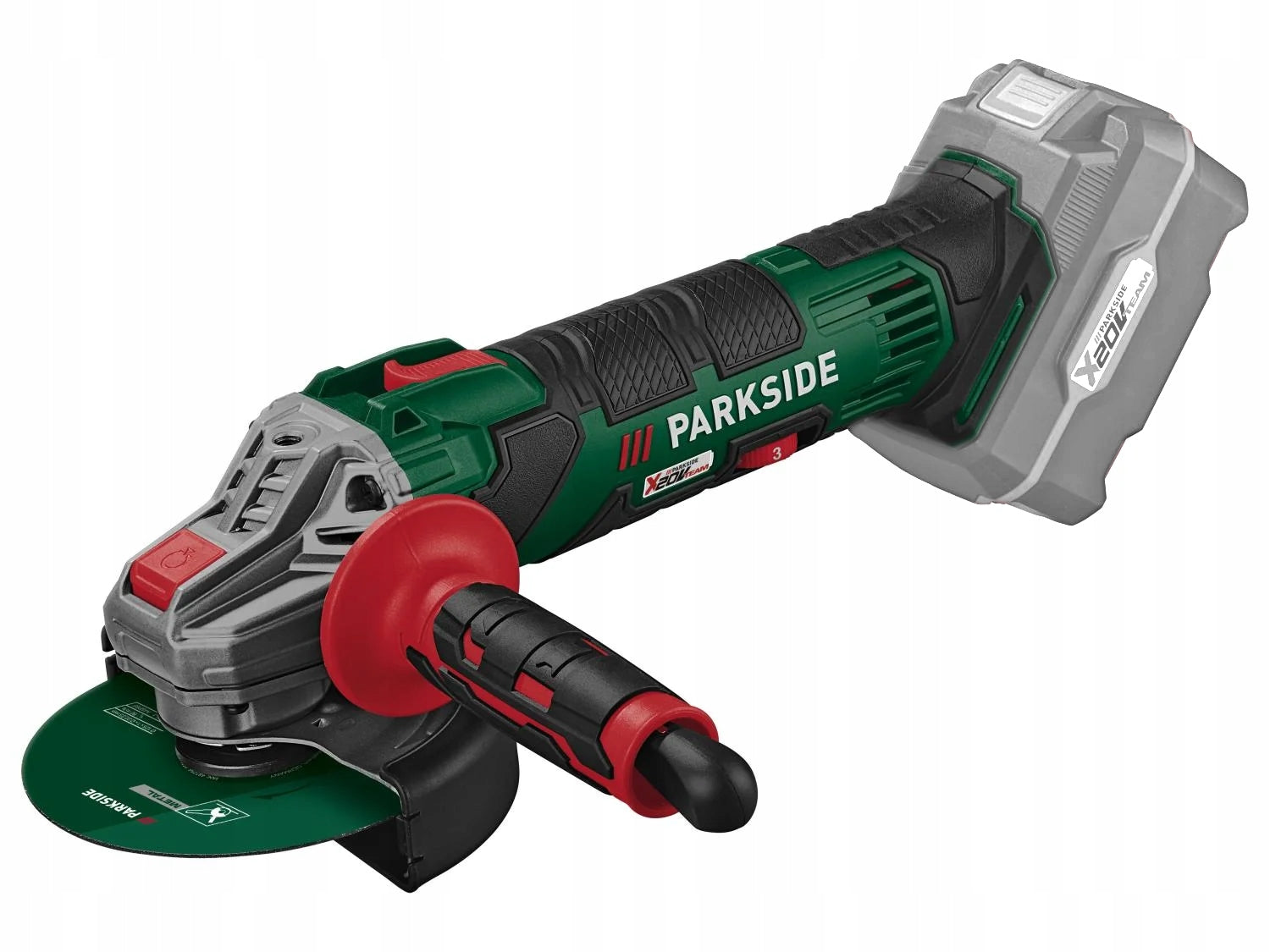 Angle grinder PARKSIDE PWSA 20-Li 20V Ø125mm Solo + SHIELD + SUITCASE Manufacturer code PWSA 20-Li D4