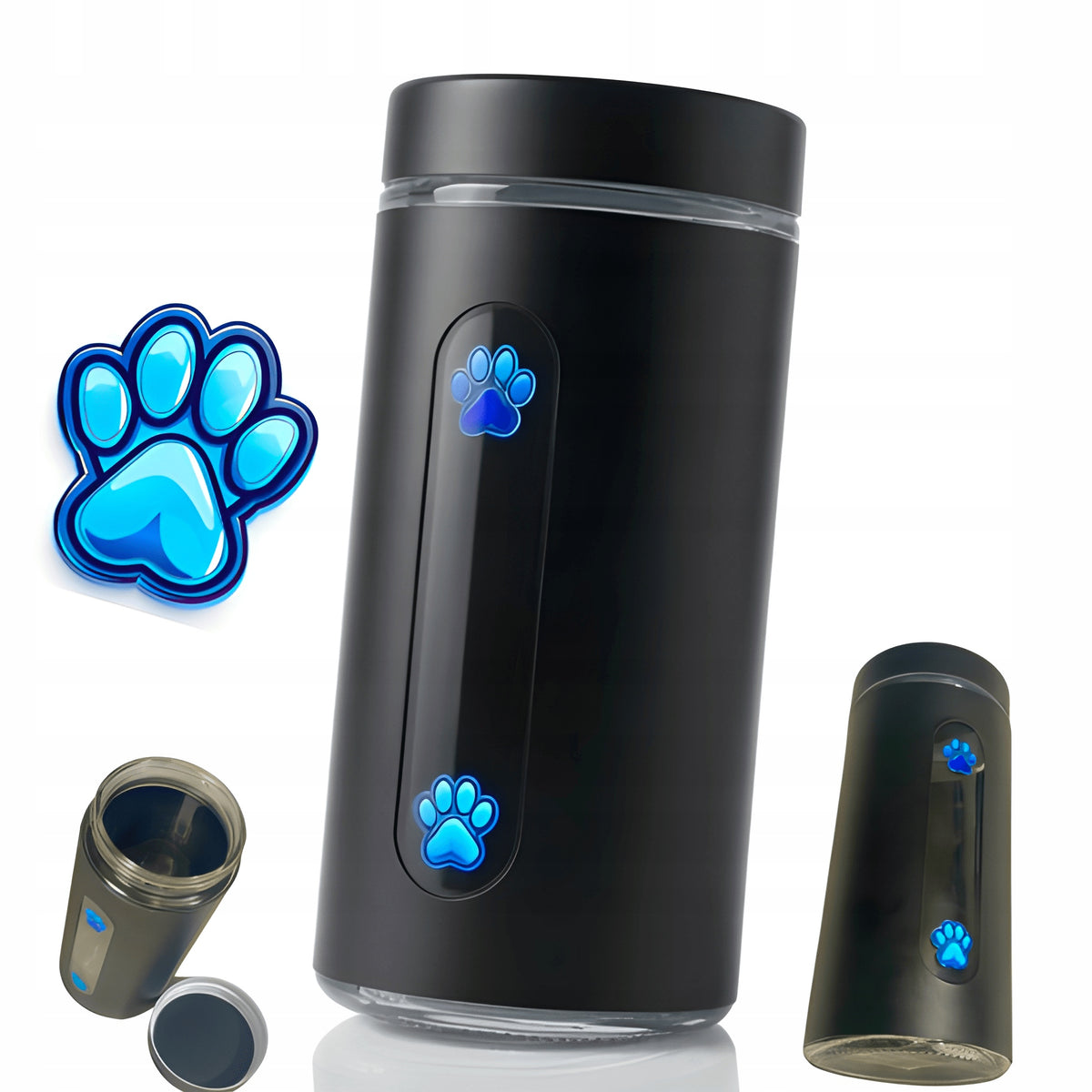 Animal Cat Dog Food Container with Glass View Leakproof