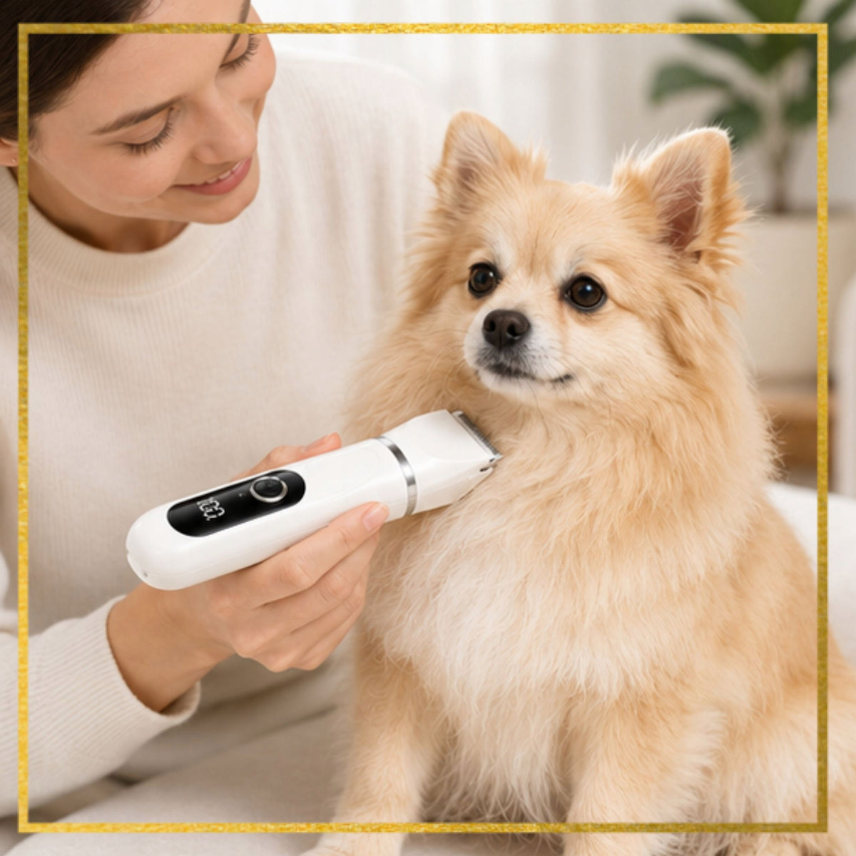 Animal Cat Dog Hair Clipper Trimmer 4in1 LED USB Packaging status original