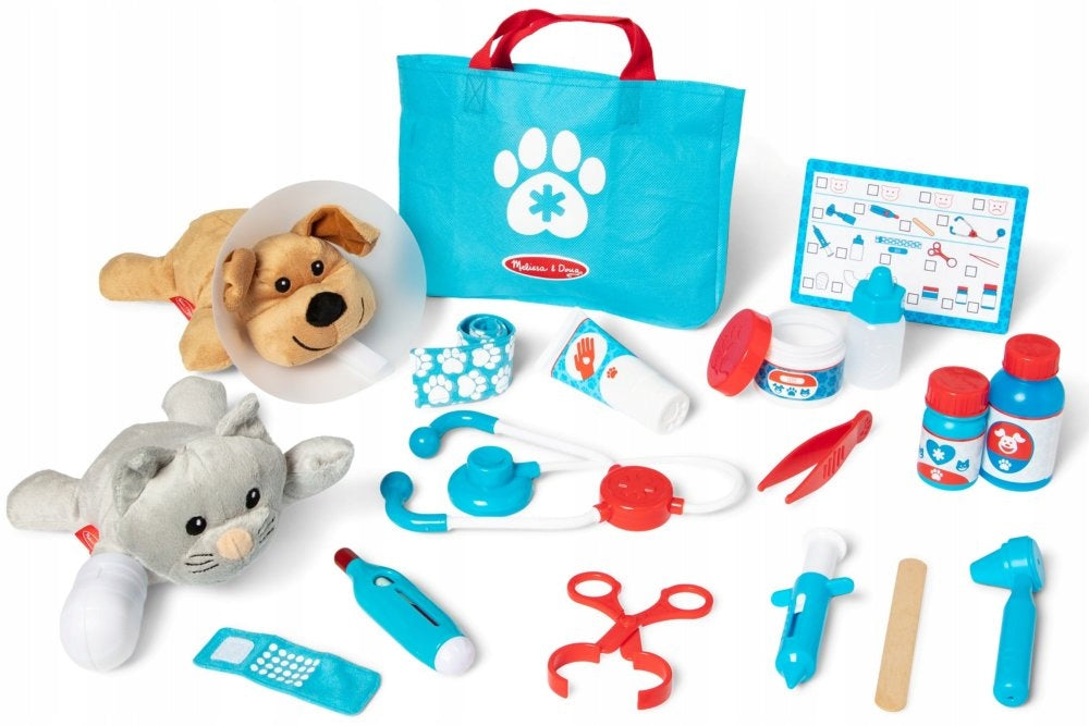 Animal Clinic Veterinarian Set of 2 plush toys Accessories Melissa &