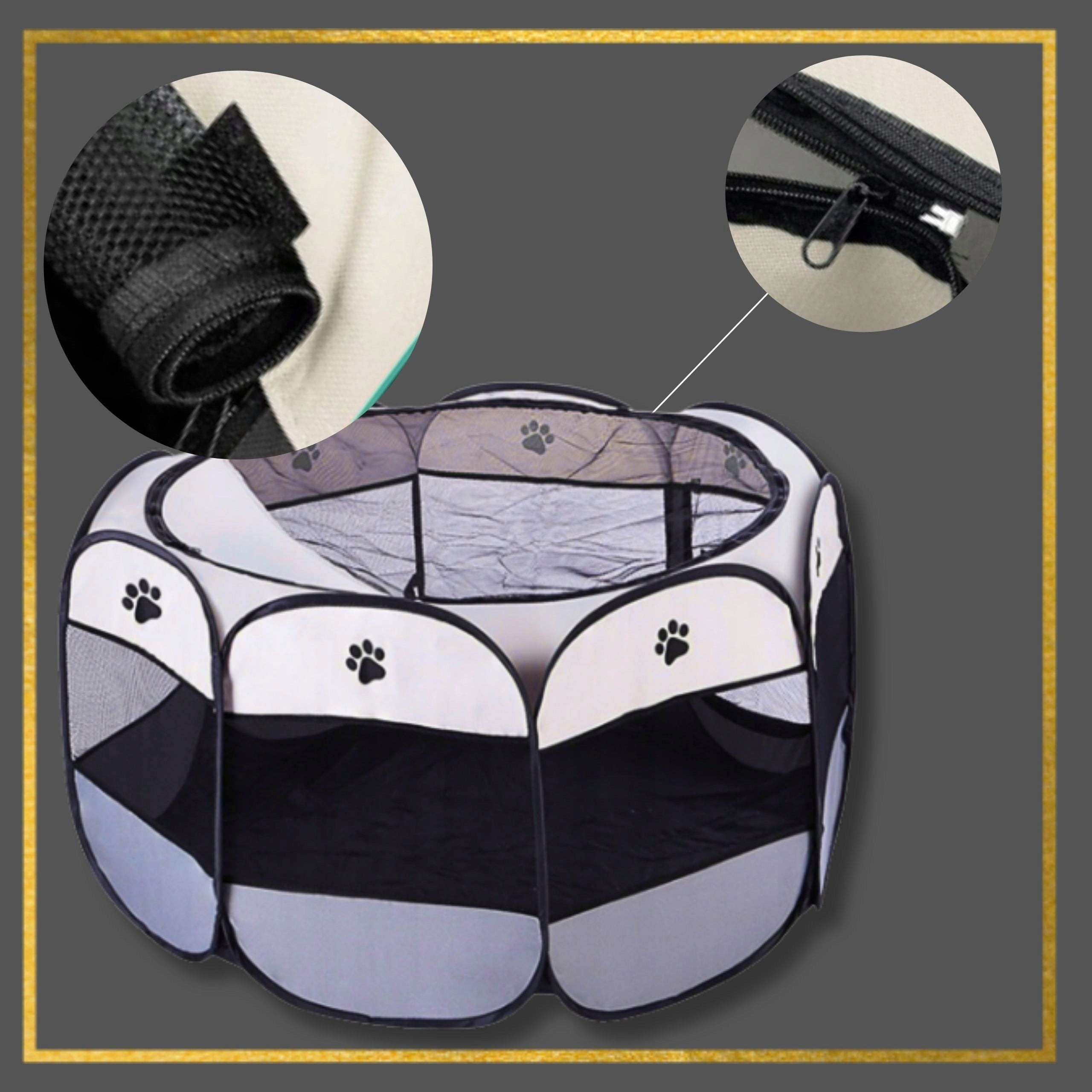 Animal Dog Cage Playpen Bed Waterproof 74x74x43 S Manufacturer code KOJEC DLA ZWIERZĄT