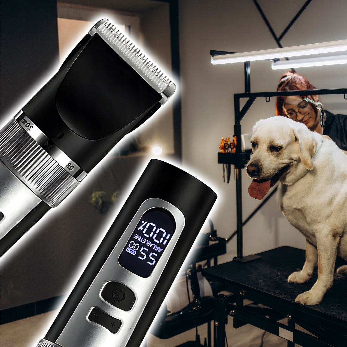 Animal Dog Hair Clipper ZAM Wireless Quiet Set Medical device no