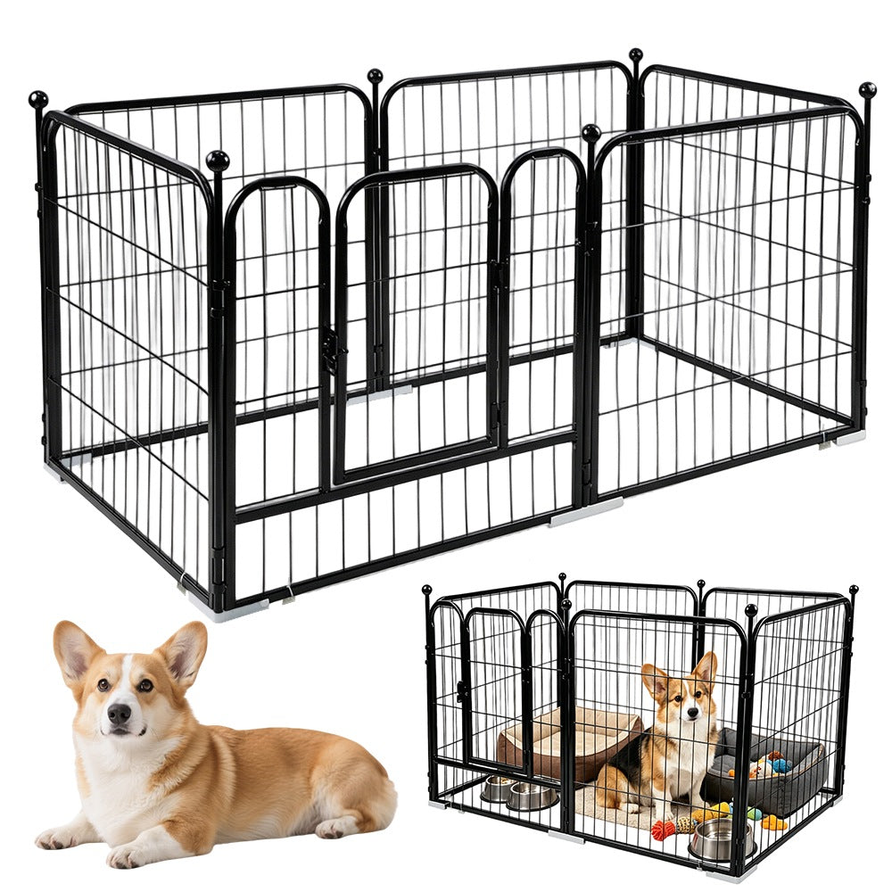 Animal Dog Playpen With Door Training Cage For Puppies120x60x60
