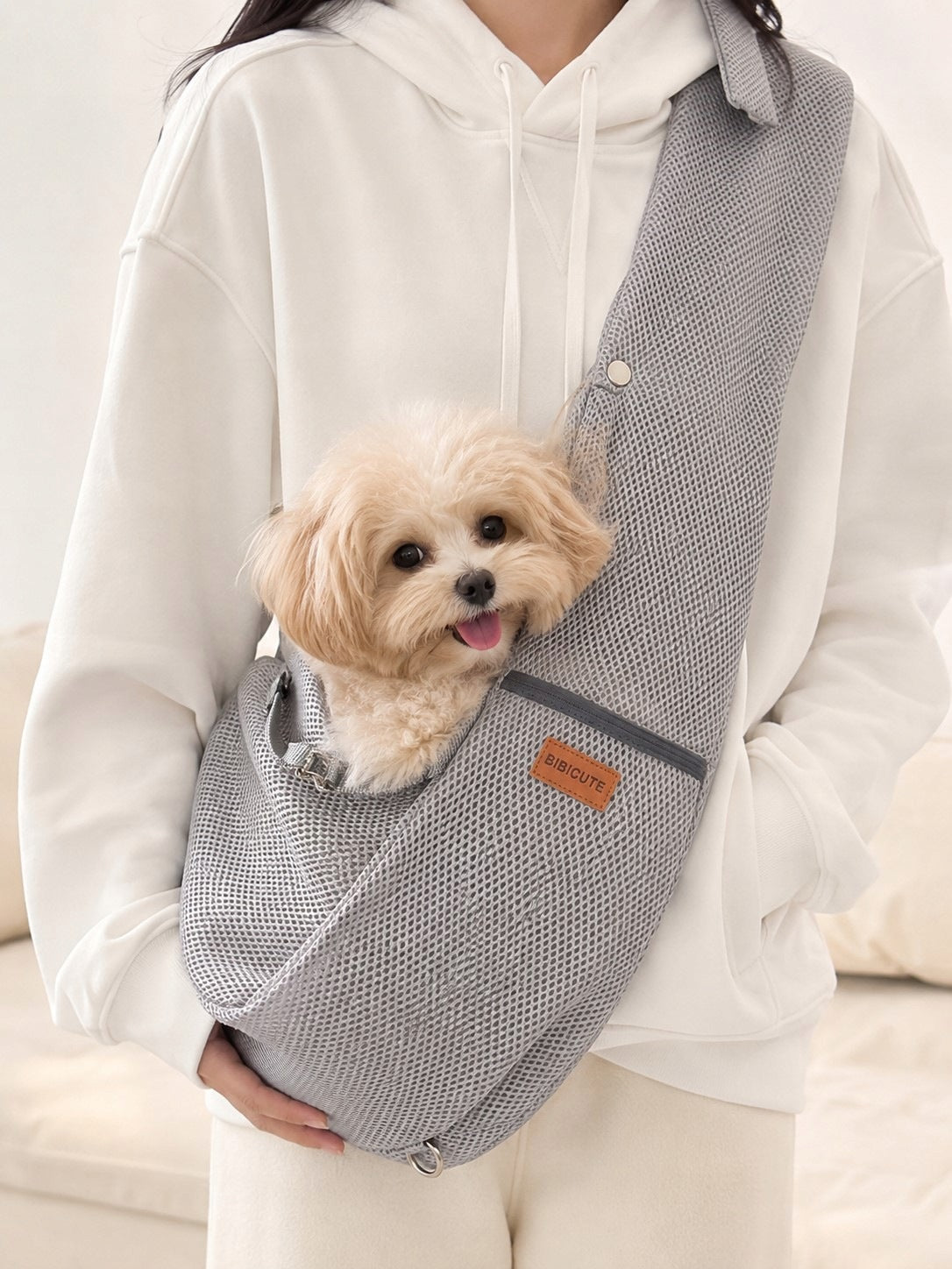 Animal bag made of breathable mesh carrier BIBICUTE Manufacturer code 852