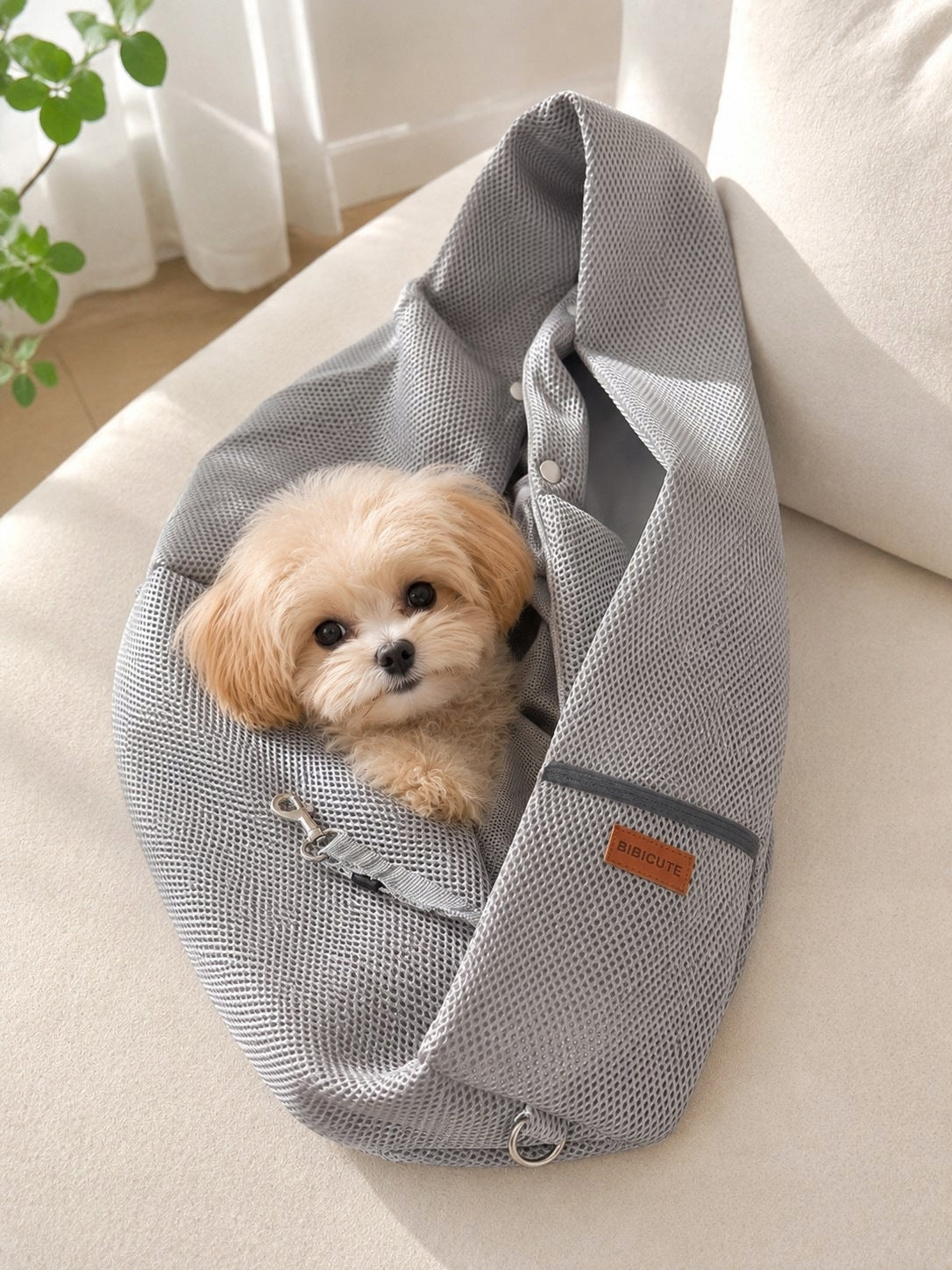 Animal bag made of breathable mesh carrier BIBICUTE Packaging status original