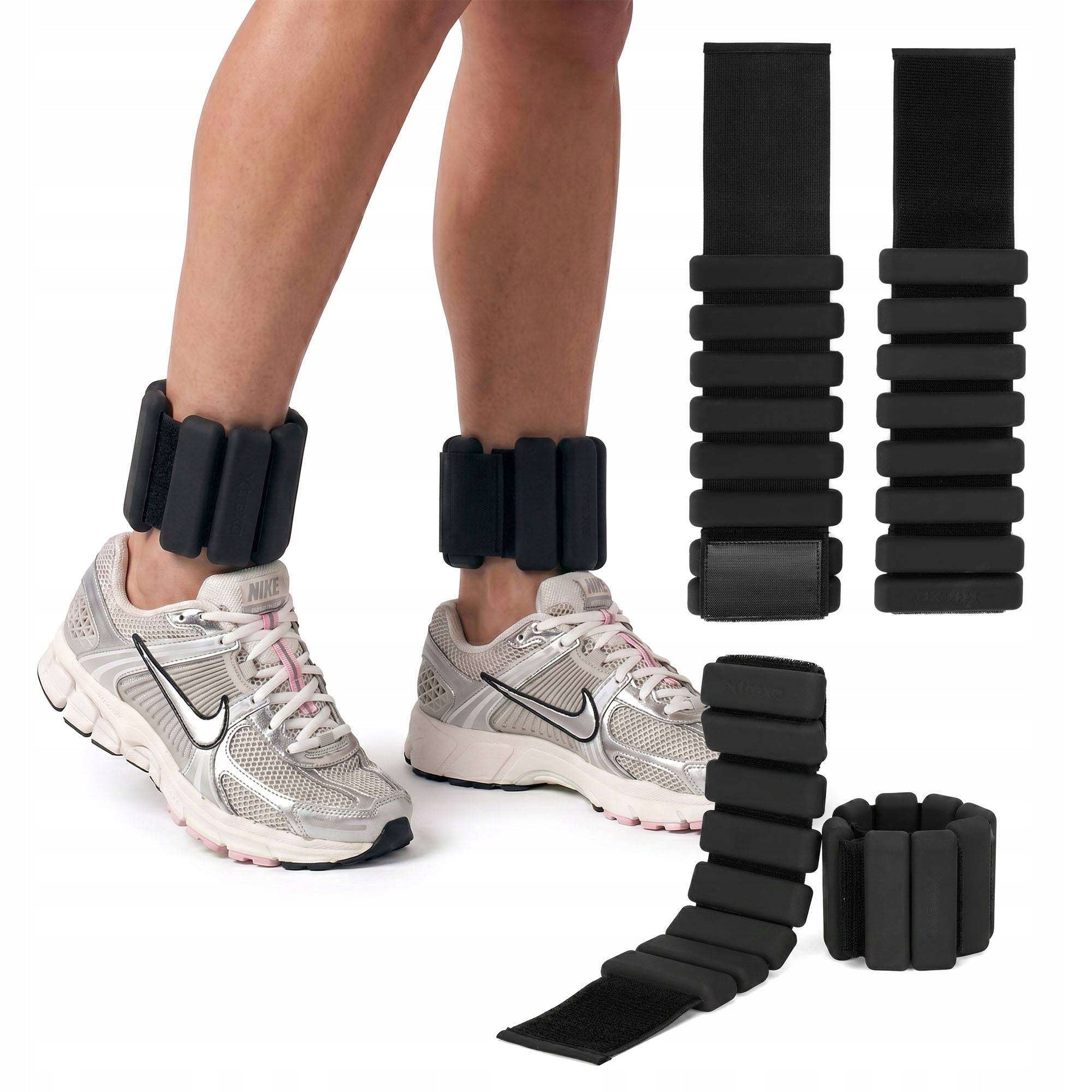 Ankle and wrist weights XTREXO SCULPT 2 x 0,5 kg black FITNESS