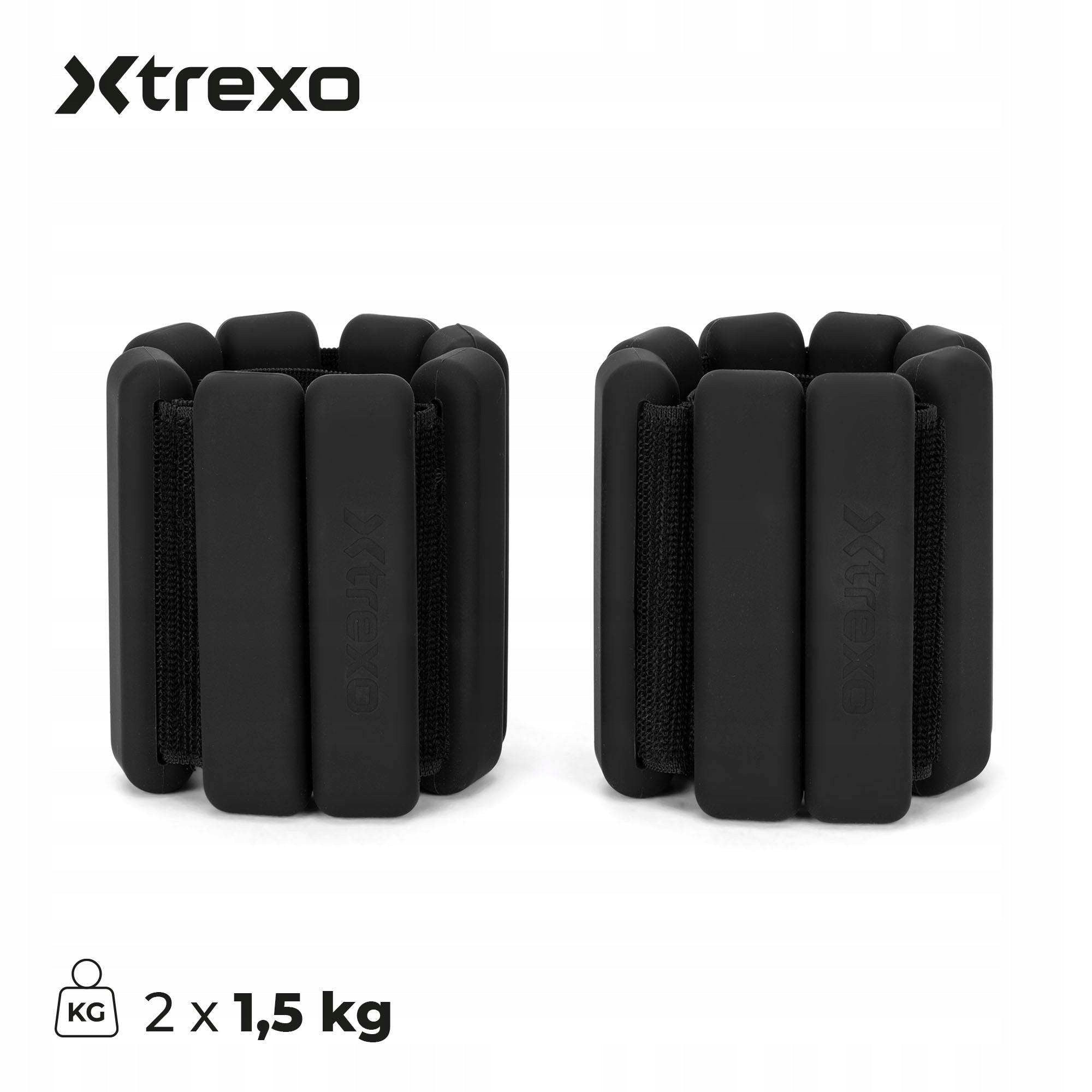 Ankle and wrist weights XTREXO SCULPT 2 x 1.5 kg black FITNESS Packaging status original