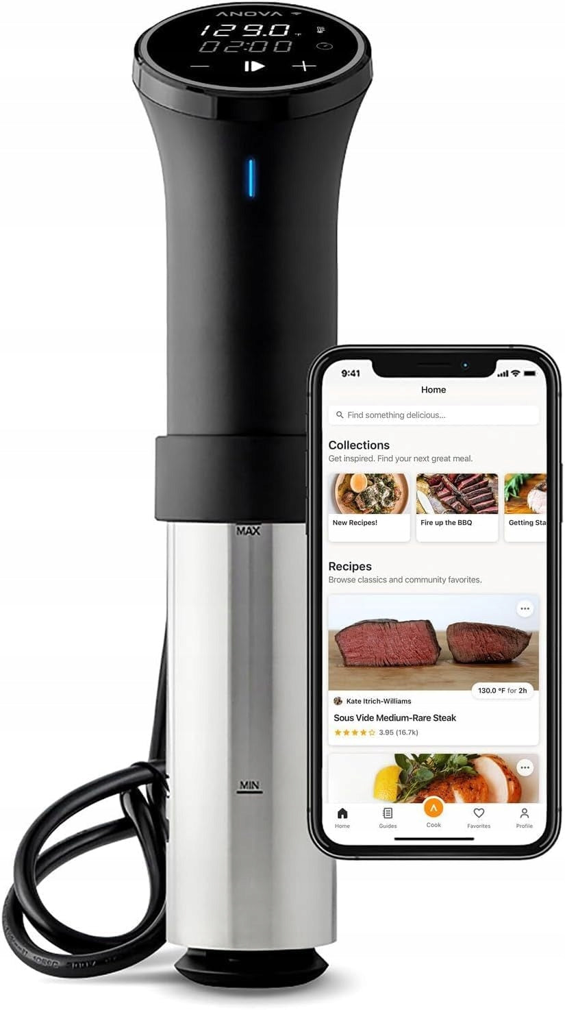 Anova Precision Cooker Wi-Fi Sous Vide Cooking Circulator App