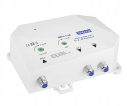 Antenna amplifier WSS-120 Telmor DVB-T2 UHF/VHF 2 outputs filter LTE/5G +F