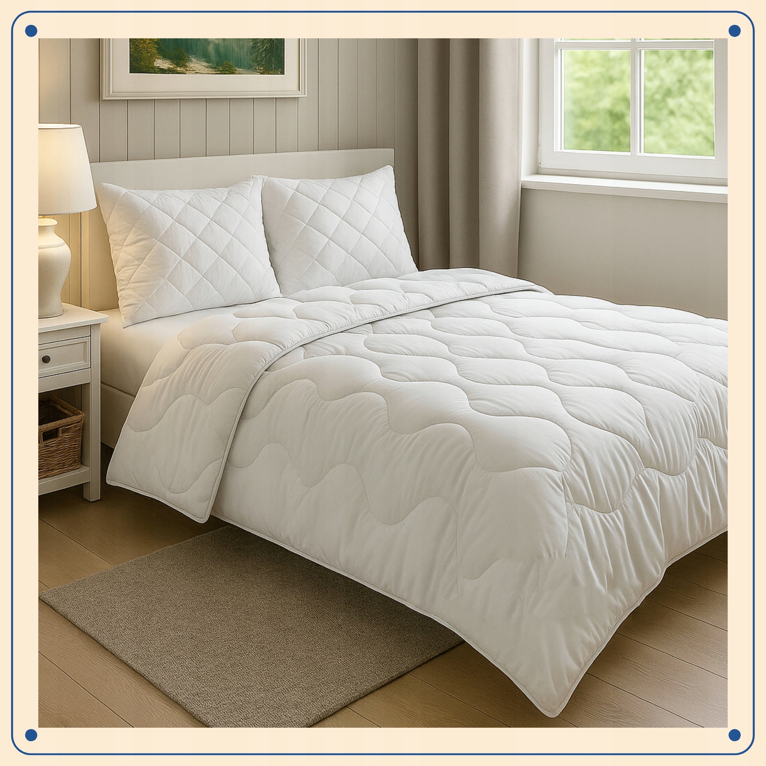 Anti-Allergic Quilt Year-round 140x200 + 2 Pillows 70x80 Premium Set Packaging status original