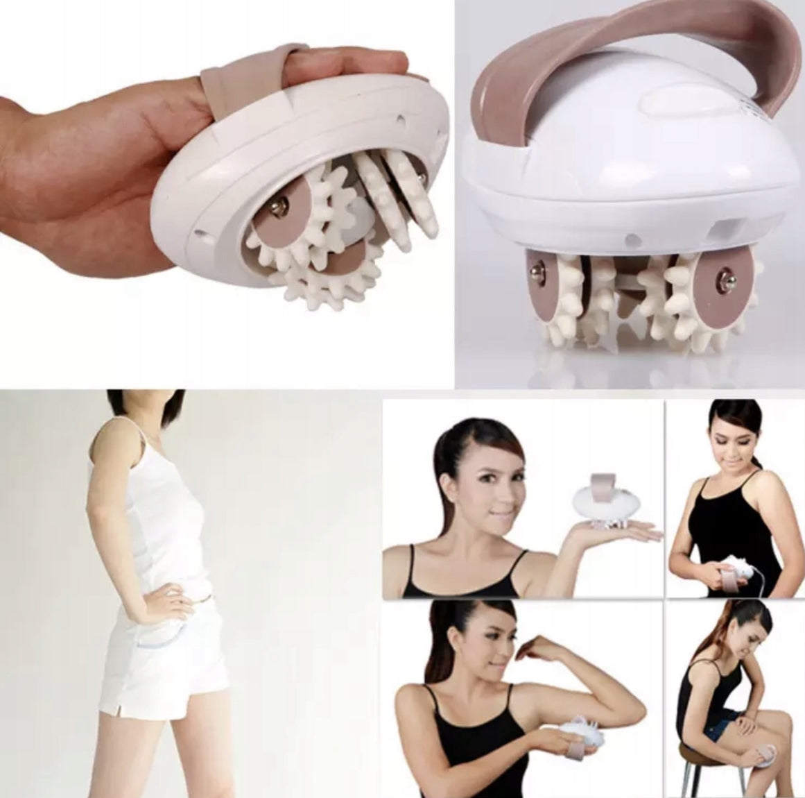 Anti-Cellulite Massager Electric Manual Rotation Brand del Mediterraneo