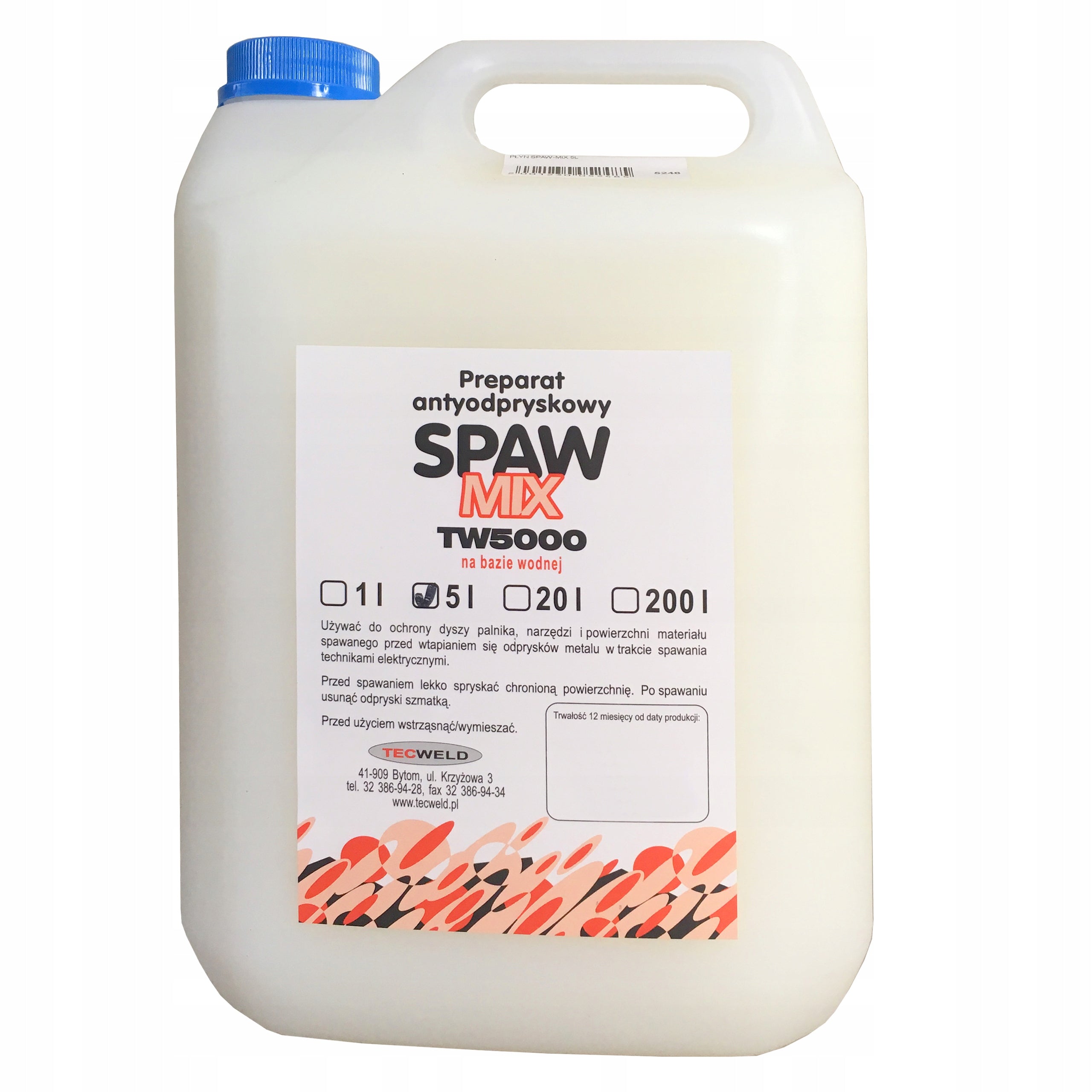 Anti-chipping preparation SPAW-MIX TW5000 liquid 5 L