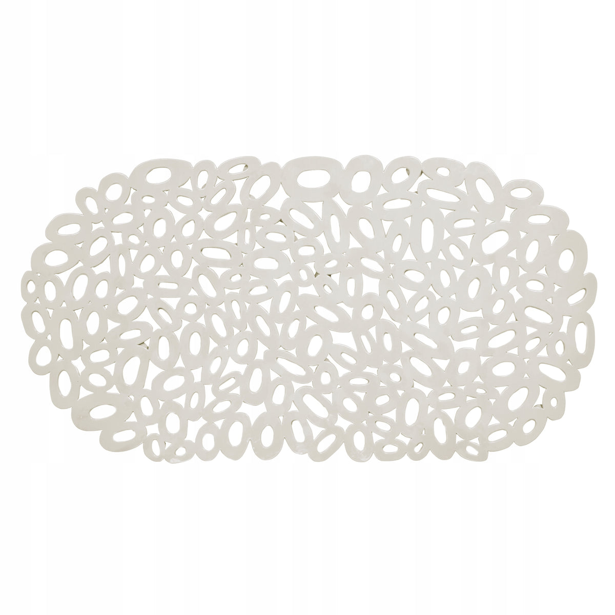 Anti-slip bath/paver mat 68x38 cm oval 08463 Grava beige