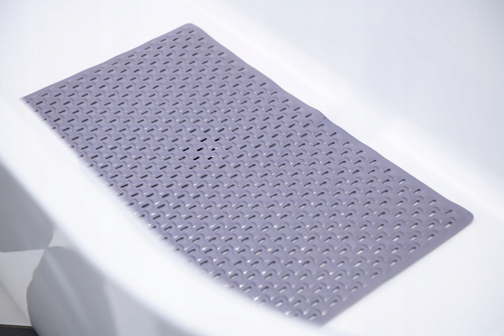 Anti-slip mat for bathroom shower tray WC rubber TPE GREY STRAIGHT Brand Magiczna-Łazienka