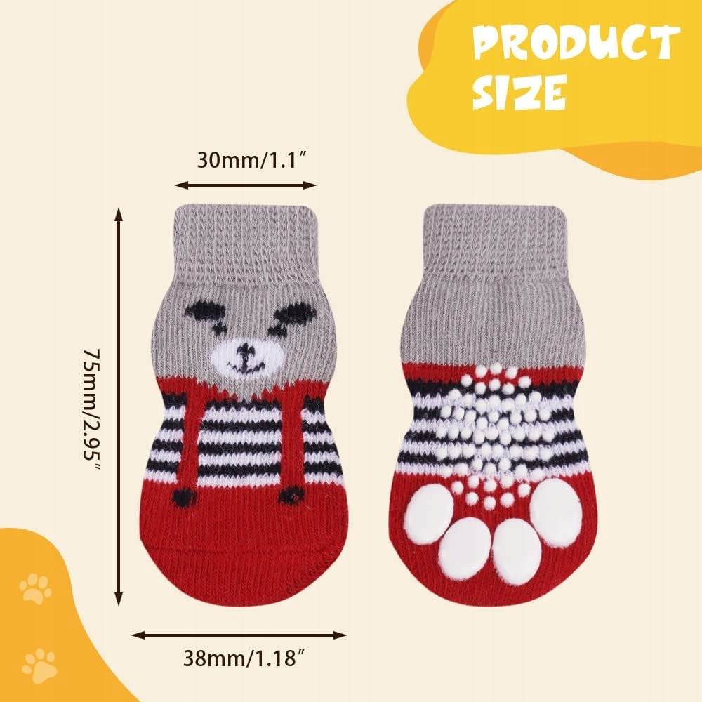 Anti-slip socks for cats dogs cotton paw protection small medium Brand no brand
