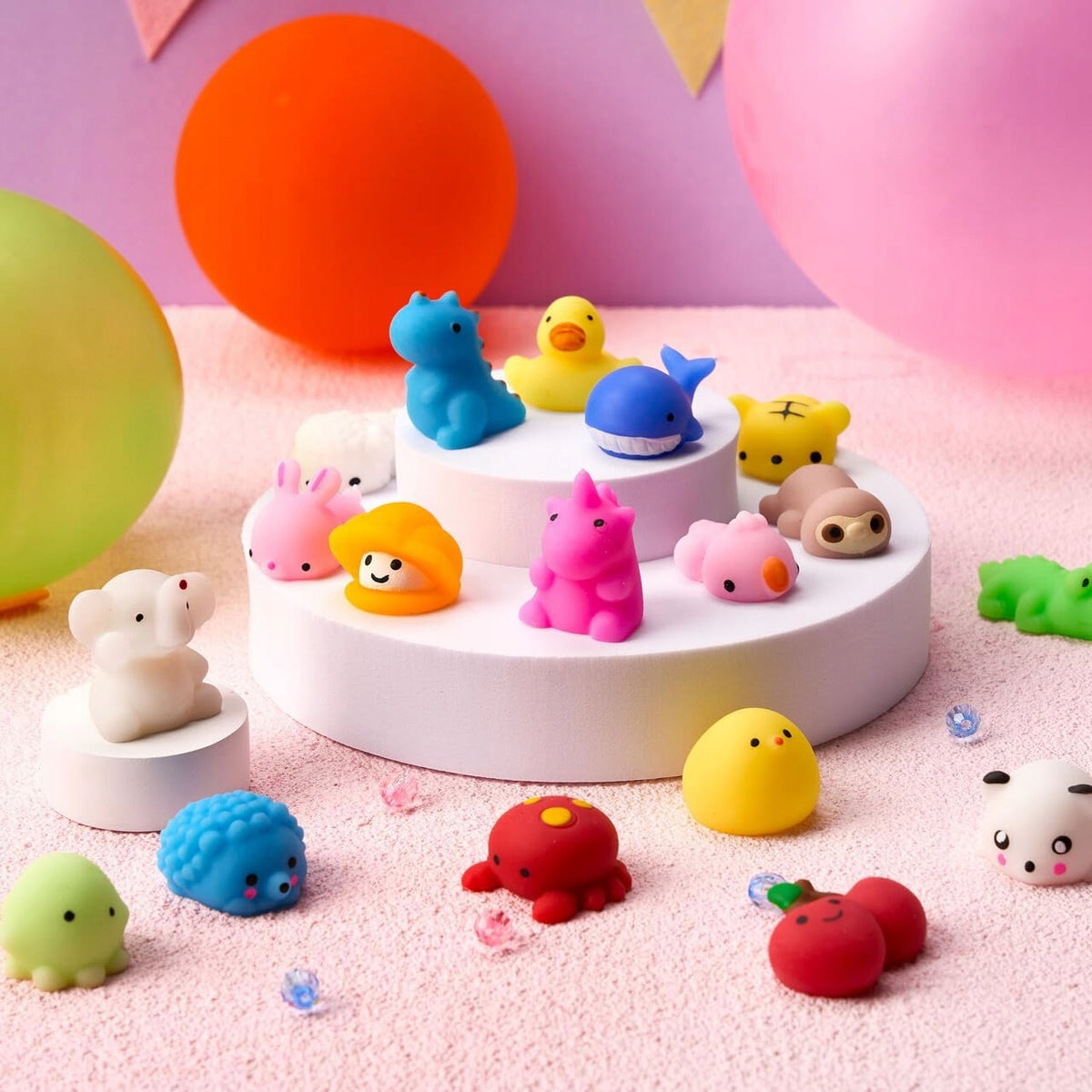 Antistress Squishy Toy Squishy Sensory Set Monkey Mochi Animals x 25 Manufacturer code Gniotki dla Dzieci Zabawka Antystresowa