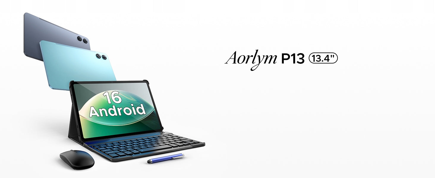 Aorlym P13 Tablet z klawiaturą 13,4"+12000mAh 2.4K WiFi Android16 48+128GB Manufacturer code 6979284600104