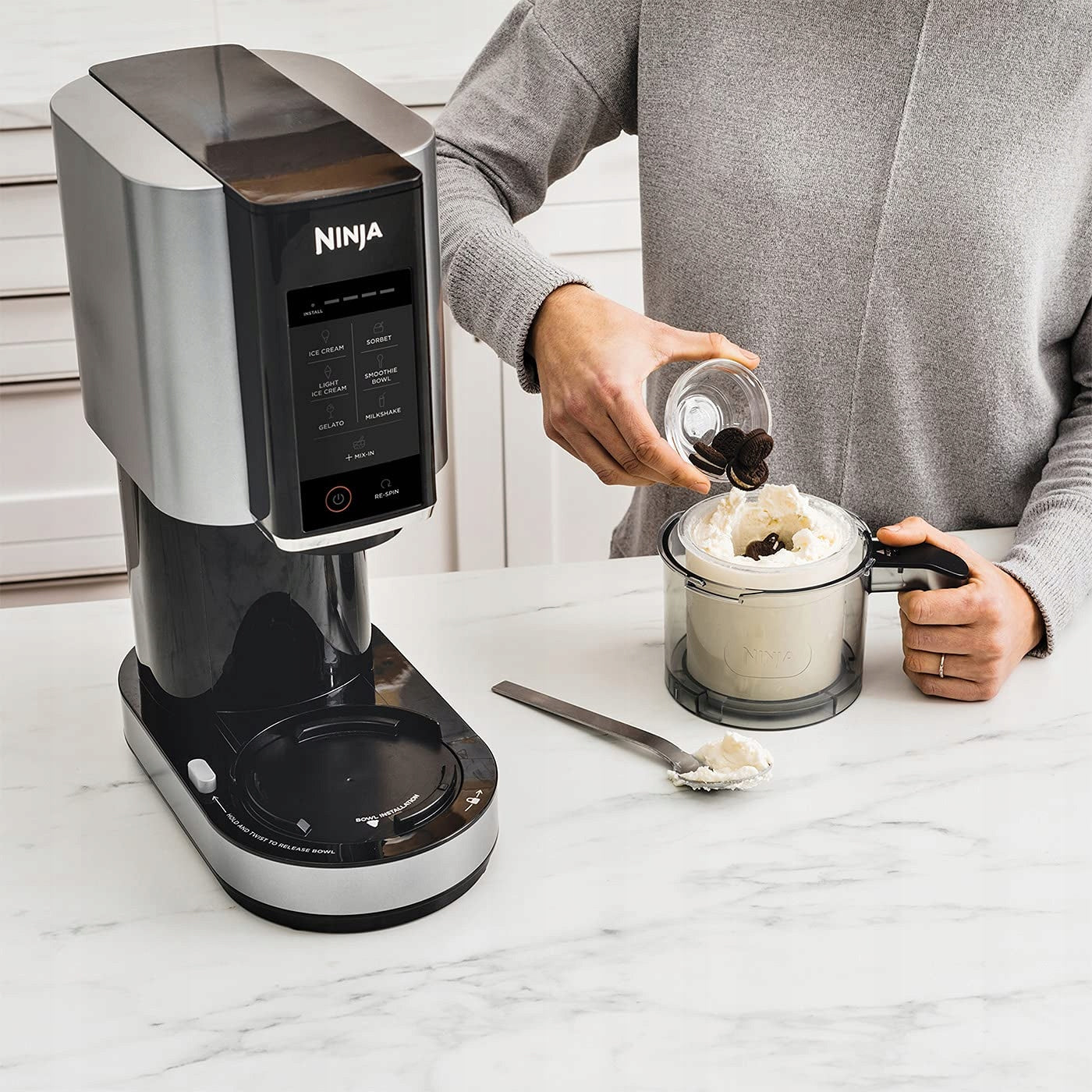 Apparatus for ice cream and yogurt Ninja Creami NC300EU silver Brand Ninja