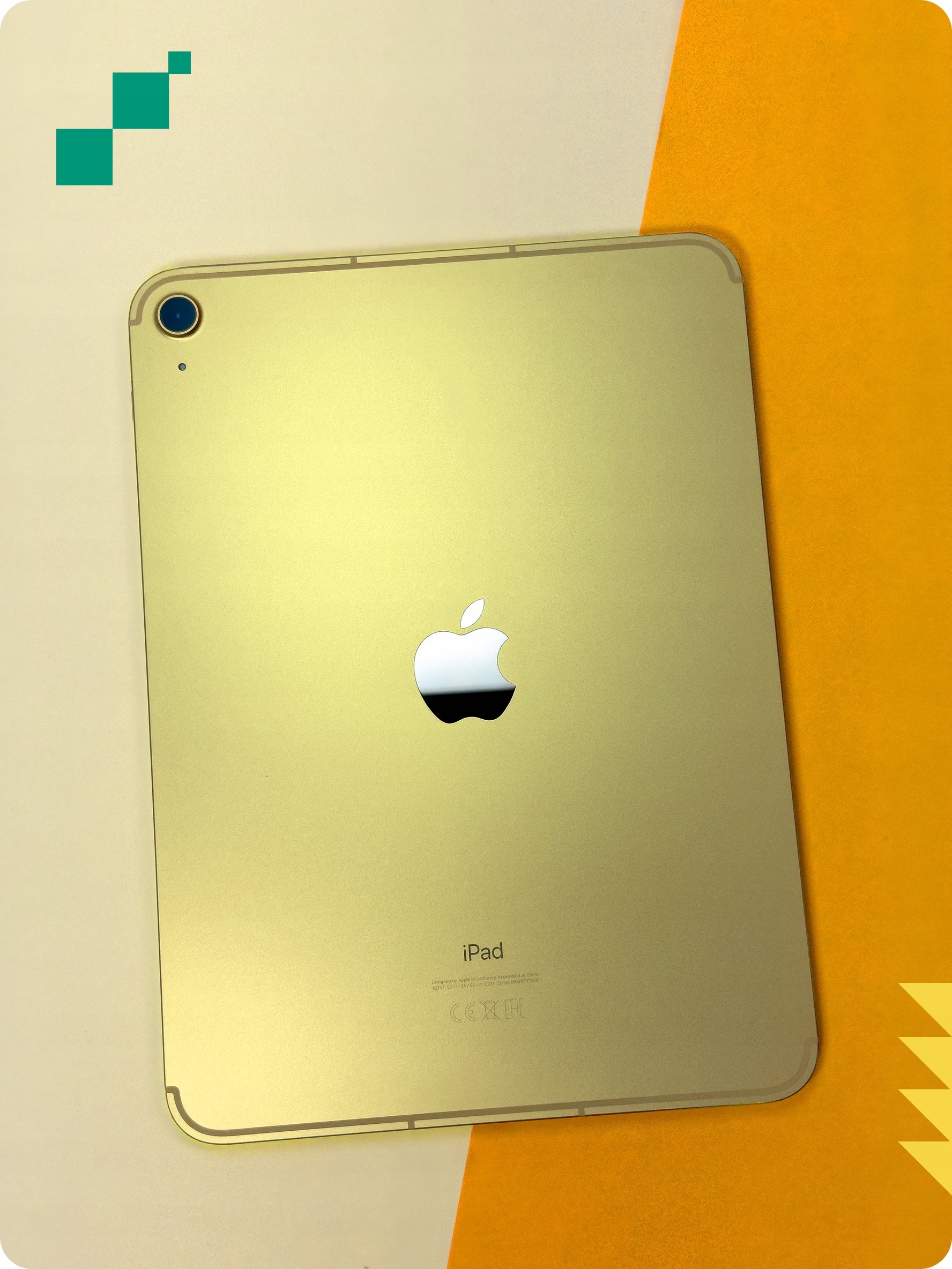 Apple iPad 10,9" 256GB Wi-Fi + Modem Cellular 5G SIM eSIM GOLD Tablet Brand Apple