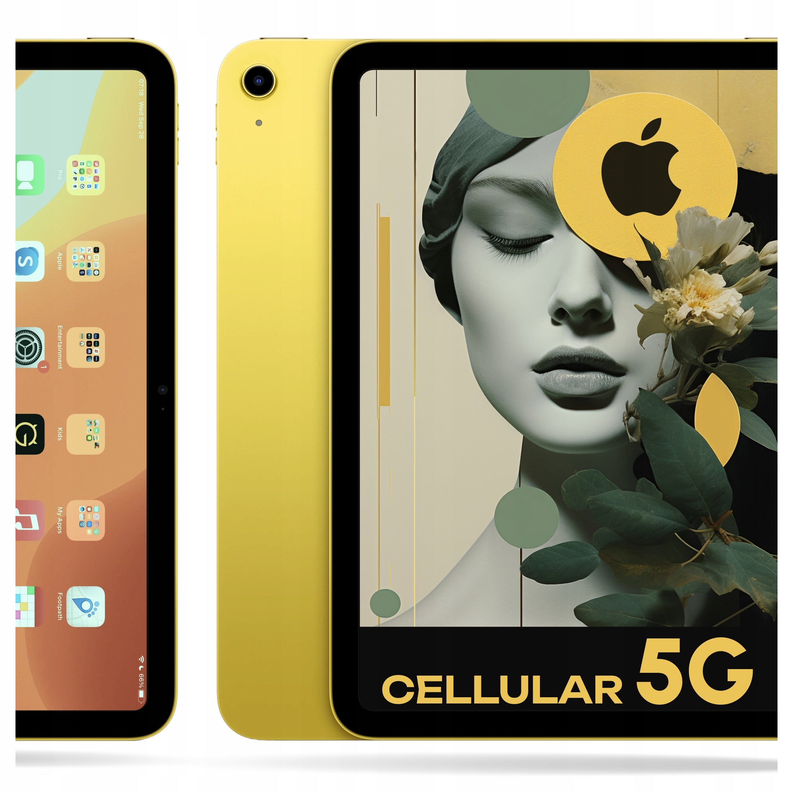 Apple iPad 10,9" 256GB Wi-Fi + Modem Cellular 5G SIM eSIM GOLD Tablet