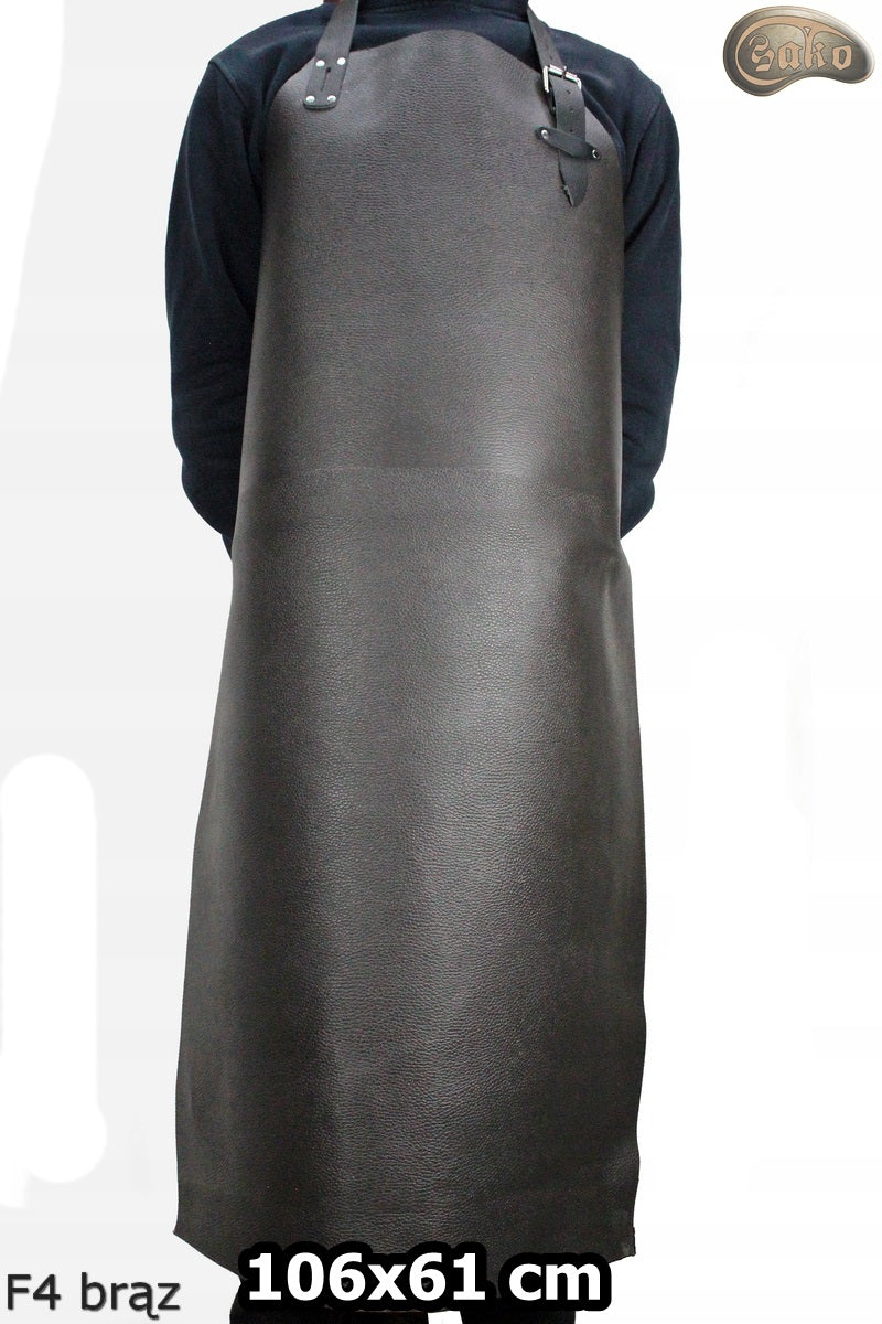 Apron F4BRĄZ leather welding fireproof106x61cm solid strong SAKO