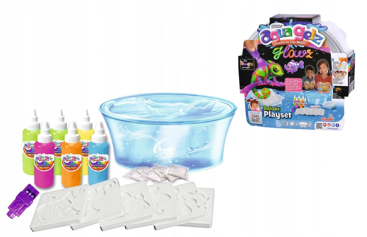 Aqua Gelz Creative Set of 6 Glowing Gels Simba Brand Simba