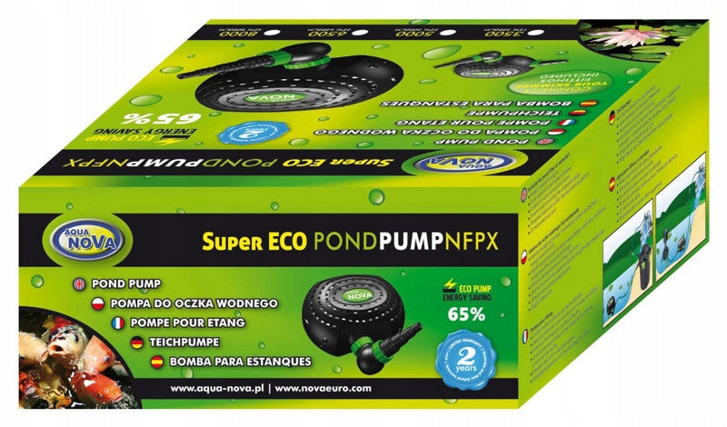 Aqua Nova NFPX-20000 The SuperEco pump has connectors for connecting the skimmer Manufacturer Aqua Nova