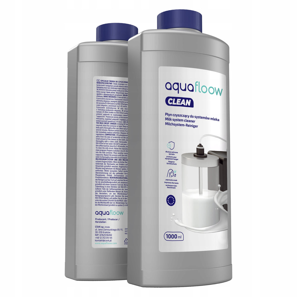 AquaFloow milk system cleaner for 1l machine Brand AquaFloow