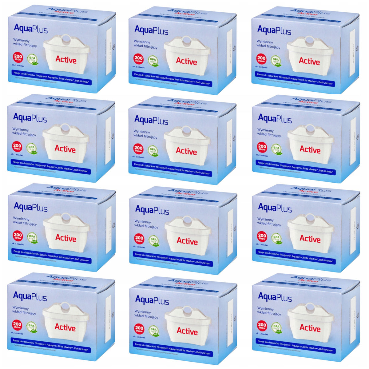 AquaPlus cartridge universal water filter Aquaphor 12 pcs.