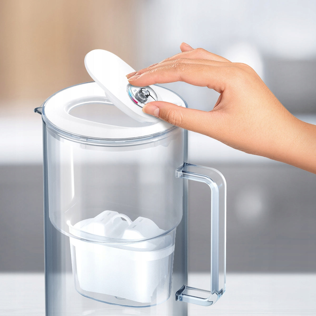Aquaphor Glass 2,5l filter jug with Maxfor+ MG cartridge, grey Total capacity 2.5 l