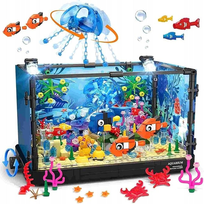 Aquarium Blocks Set of Blocks With Fish Colorful Fish Underwater World Nemo