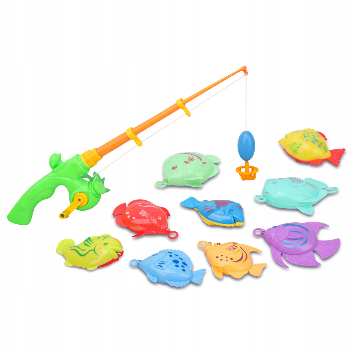 Arcade Game Fishing Rod With Fish On Magnet Hook Bath Game 10 El Packaging status original