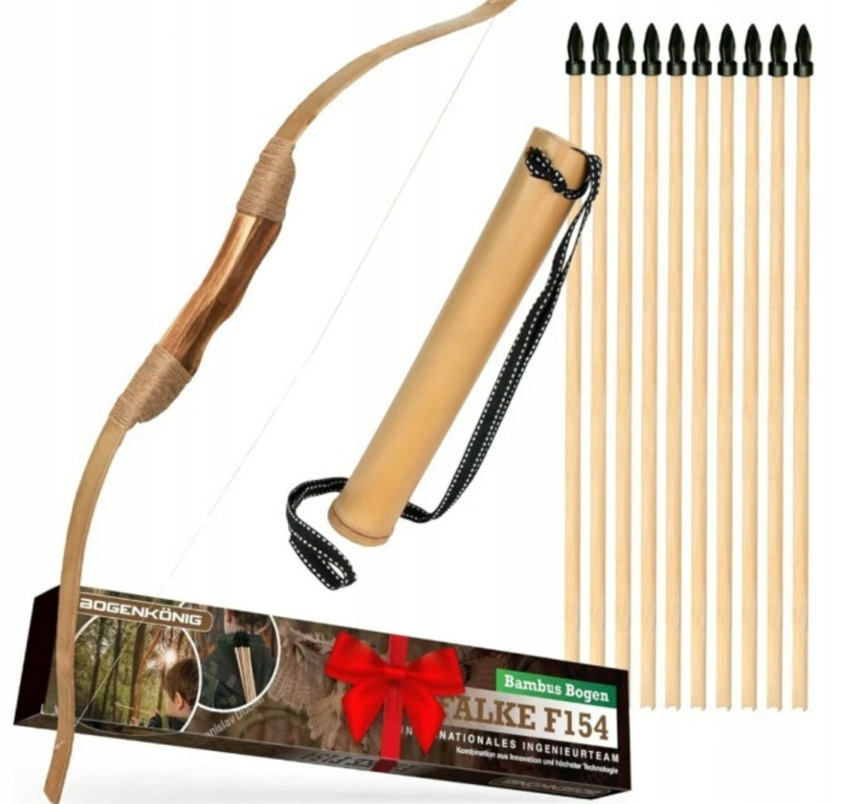 Archer Set Bogenkönig Falke - Shield Quiver Arrows