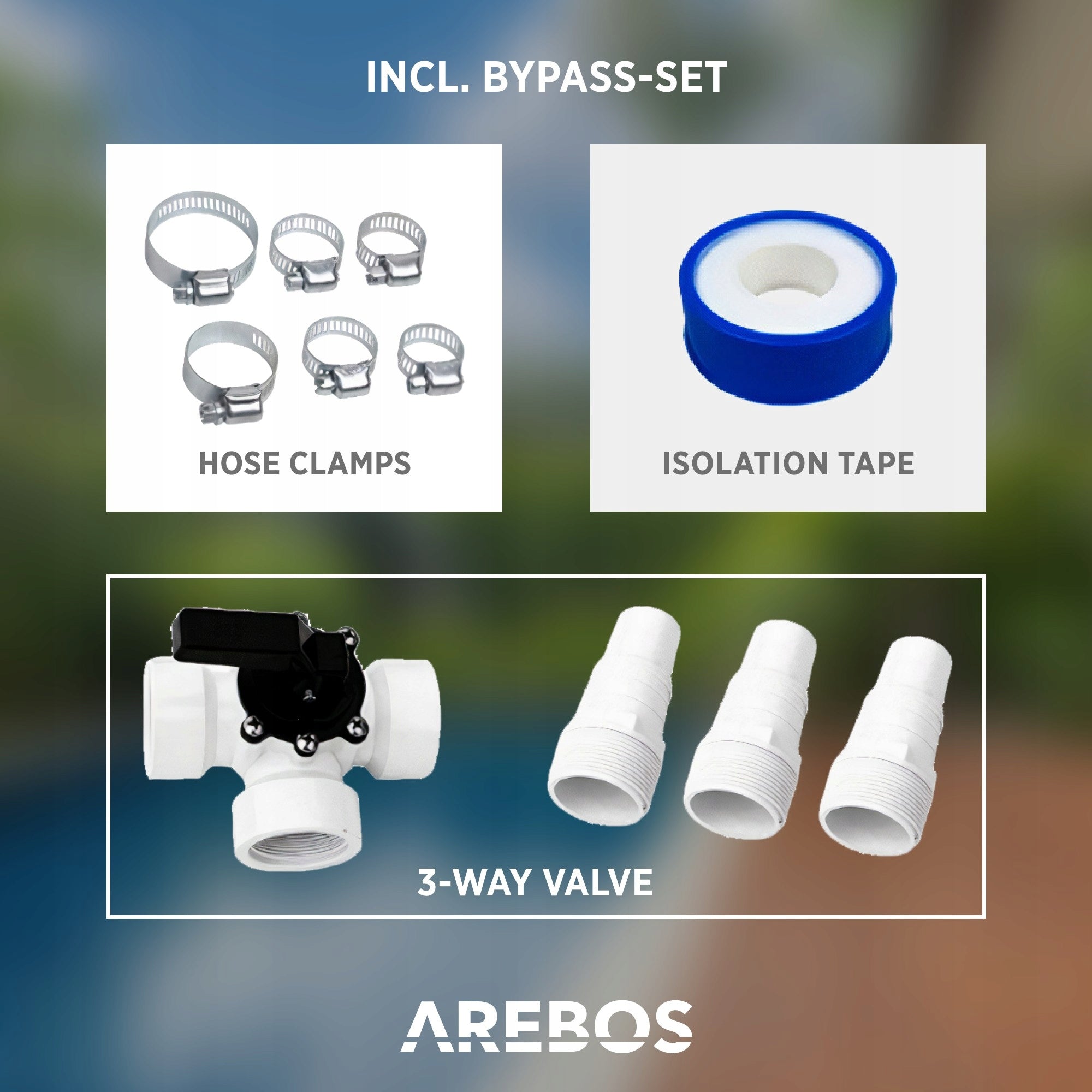 Arebos - Bypass Set Manufacturer code AR-HE-PBS