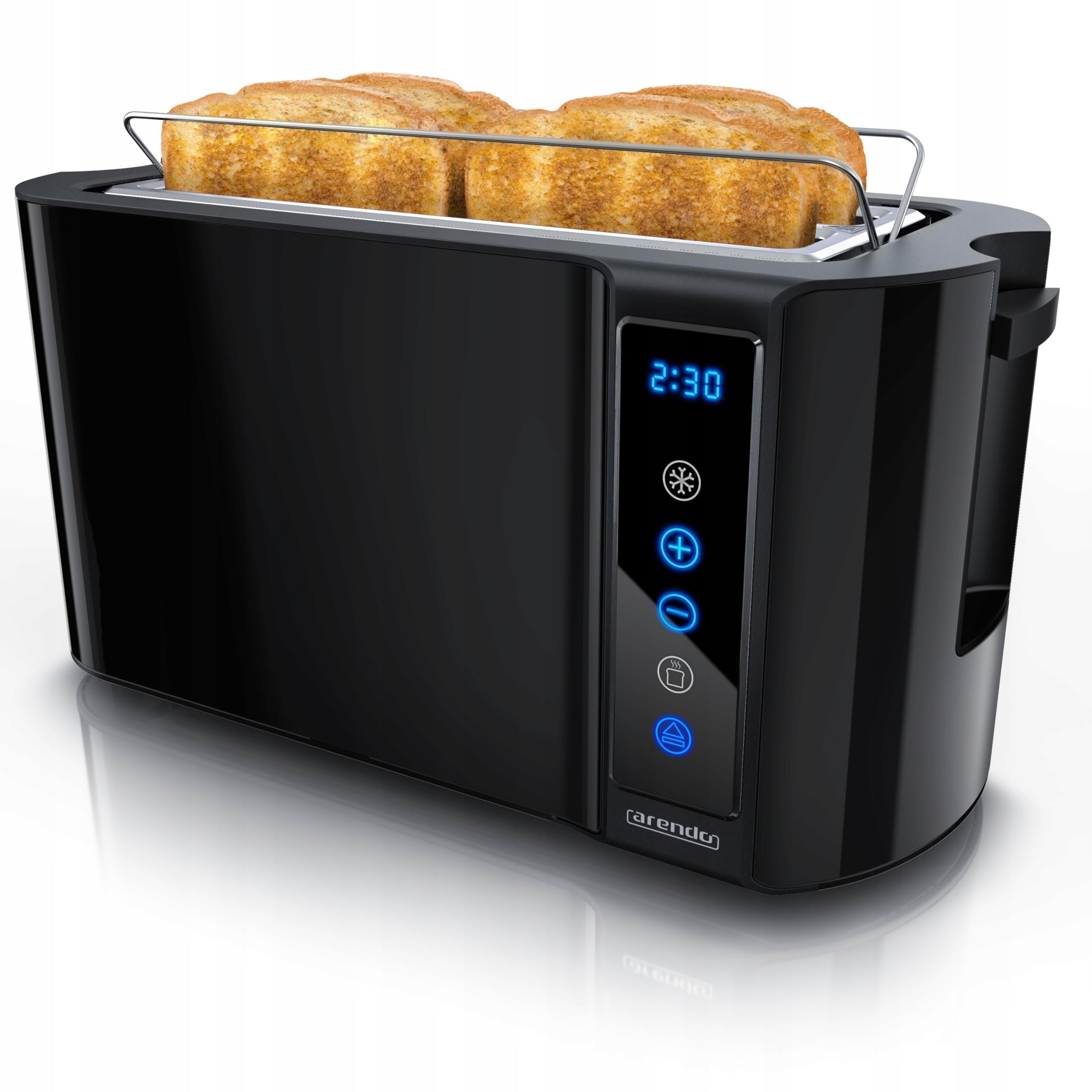Arendo - Stainless steel toaster with long